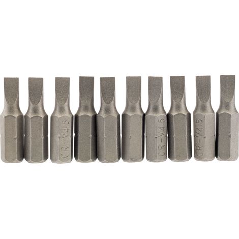 Draper 64027 Hexagonal Point for 4.5mm Slot Inserts, 25mm Length, Pack of 10 (1/5)