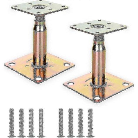 Support de base de colonne aérienne réglable galvanisé de 100 à 150 mm (1/5)