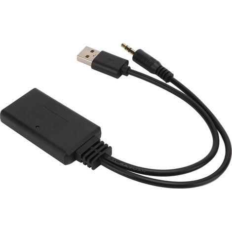 Récepteur Bluetooth 5.0 universel pour autoradio, adaptateur audio USB et câble auxiliaire pour voiture (1/5)
