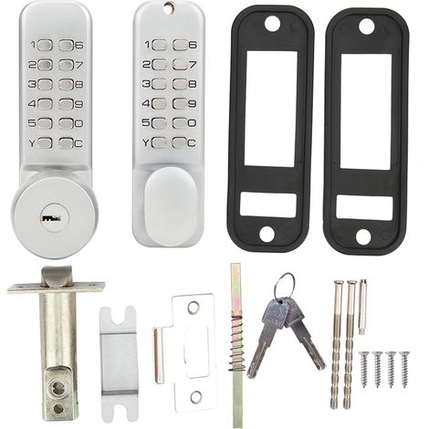 Ej.Life 【Außentürschloss】Doppelseitiges mechanisches Passwortschloss mit 1-11-stelligem Kombinationsschlüssel, leise Nutzungserfahrung (1/5)