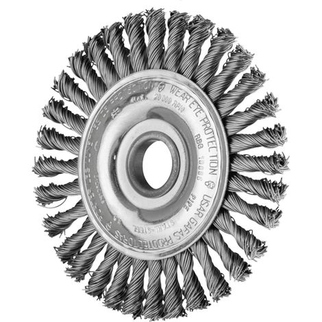 PFERD TOOLS PIPELINE Bürste gezopft RBG Ø 100x6x22,2 mm Stahl-Draht-Ø 0,50mm Winkelschleifer 10 Stk