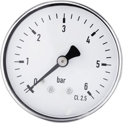 Medidor de presión de agua multifunción de 0-6 bar con rosca NPT de 1/4", manómetro de combustible de alta precisión, medidor de conversión de aire a aceite para líquidos -Crezuo