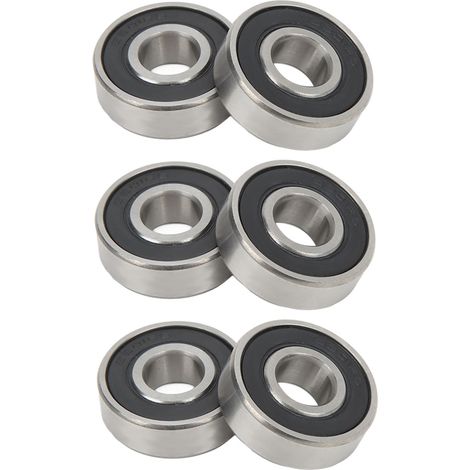 6 Roulements étanches 6201 en acier haute carbone pour moteurs électriques, outils électriques et véhicules (1/5)