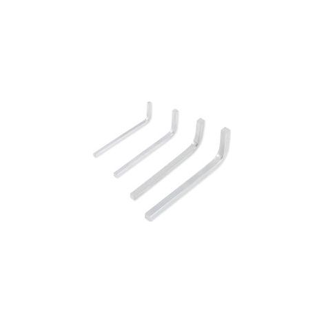 4pcs Jeu de Clés à Tête Carrée, 3mm 4mm 5mm 6mm Clé en Forme de L en Acier Au Chrome Vanadium, Fiables, Coudées pour Vis à Trou de Poche (1/5)