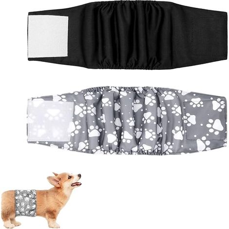 Couches pour chien - Culotte de protection - Bandes de protection - pour chien et mâle (taille L) (1/5)