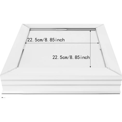 Tôles de Regard, Alliage d'Aluminium Durable, Polyvalent pour une Utilisation Intérieure et Extérieure, 30x30x5.5cm (1/2)