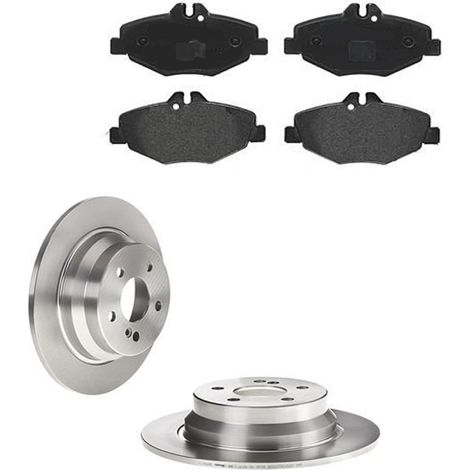 KIT FRENI POSTERIORI compatibile con MERCEDES-BENZ CLASSE E T-MODEL (S211) - DISCHI + PASTIGLIE OEM: P 50 049 , P 50 053 / 17402 , 17399 /SOSTITUZIONE DIRETTA/BASSA POLVERE/SILENZIOSO (1/5)