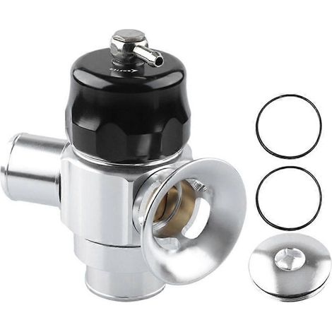 Compatible avec la soupape de décharge de turbocompresseur à double cornet universelle pour les modifications de voitures, accessoire de soupape de suralimentation réglable de 38 mm. (1/5)