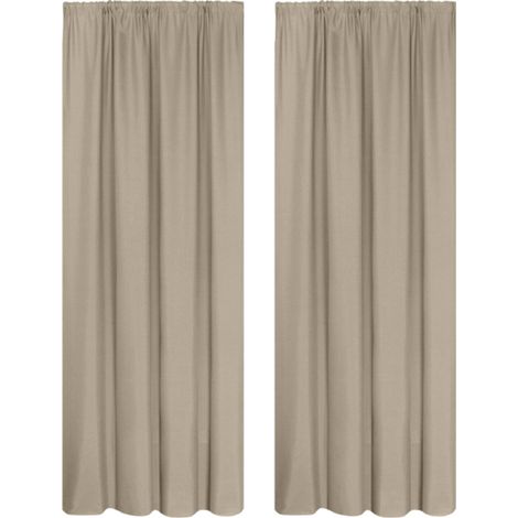 Tende oscuranti di media lunghezza, moderne tende oscuranti e termiche a 2 pannelli con occhielli, per camera da letto e soggiorno (99130 cm)