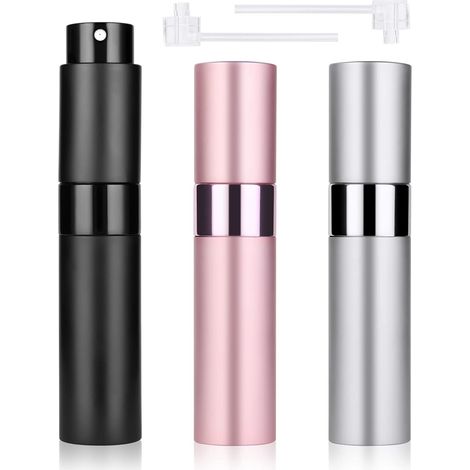 Bouteille Vaporisateur de Parfum, 3PCS Vaporisateur Parfum Vide Rechargeable 10ML Mini Portable Voyage Parfum Atomiseur Bouteille, Facile à Ingérer, Etanchéité Solide, L'odeur ne S'évapore Pas (1/5)