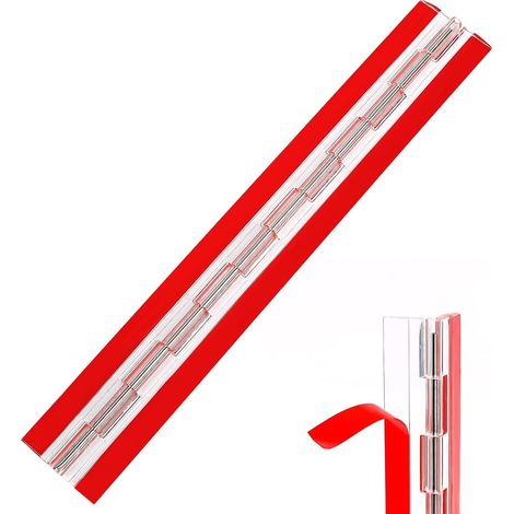Bisagra de acrílico transparente - Bisagra de piano de plástico transparente para gabinetes, cajones, muebles, bricolaje, acuario, 300 x 42 mm (1/5)