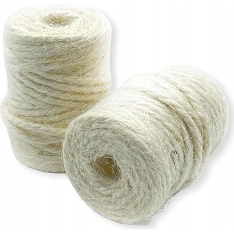Juteschnur, ecru, 3 mm, 55 g / 21 m (1/2)
