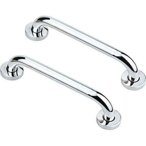 DEESSE SHOP - Barre d'appui de salle de bain, poignée de sécurité de douche en acier inoxydable 2 pièces, aide à la sécurité mobile pour enfants femmes enceintes personnes handicapées, 12 pouces/30 cm (1/5)