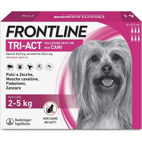 FRONTLINE TRI-ACT SPOT-ON PER CANI "XS" --- da 6 pipette (1/5)