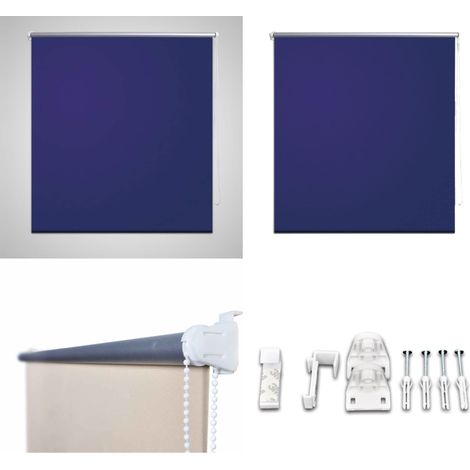 Store enrouleur occultant 80 x 230 cm bleu (1/4)