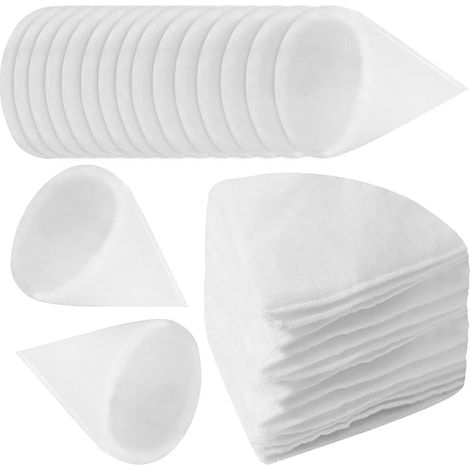 Pack of 20 DN 125 G4 Conical Filter Replacement for Aeration System 125mm x 180mm x 8mm Cone Filter DN 125 White (1/4)