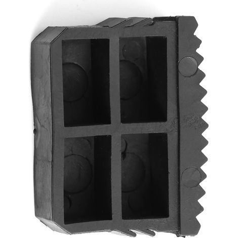 Lot de 2 patins de rechange antidérapants en caoutchouc noir pour escabeau (1/5)