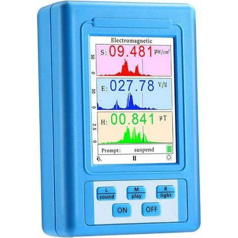 EMF Meter Electromagnetic Field Radiation Detector BR-9A LCD Display Tester Counter EMF Meters (1/5)