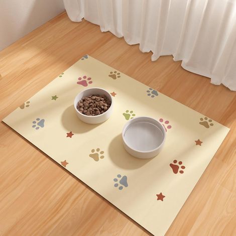 Tapis d'alimentation pour Animaux de Compagnie, 30 x 50 cm – Absorbant pour Nourriture pour Petit Animal de Compagnie, de pour Animaux (1/5)