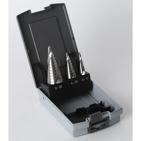 PUNTA A GRADINI HSS SET 3 PZ - 4-12/6-30