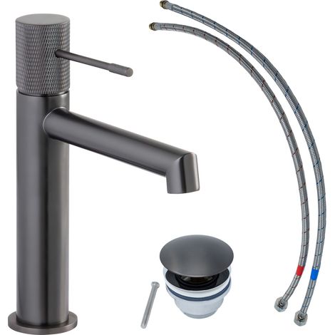 SCHÖNER WOHNEN-Kollektion Waschtischarmatur KADIA M, Wasserhahn geeignet für wandhängende Waschbecken in Ihrem Bad, Industrial