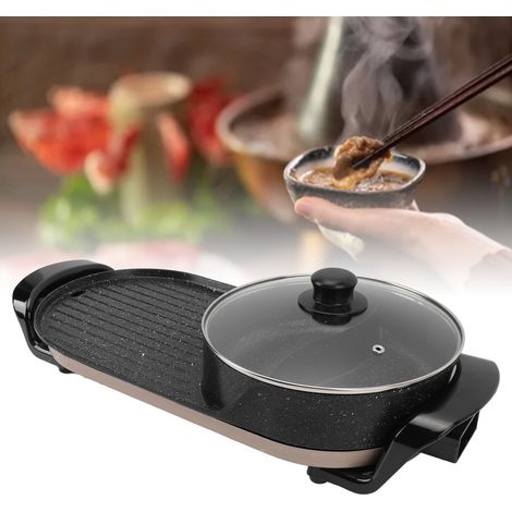 [Sartén eléctrica para parrilla] [Nombre del producto] [1400W] [2 en 1] (1/5)
