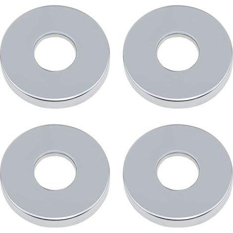 4-teilige verchromte Duscharmatur-Rosette, 26 mm (3/4") Edelstahl, flache Rosette für Küche und Bad (1/4)