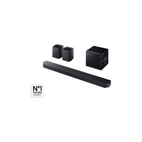 Barre de son bluetooth Samsung Q Series Q935F 2025 – AirPlay, Bluetooth, Wi-Fi – 111,7 x 6,4 x 12 cm – Enceintes arrière incluses