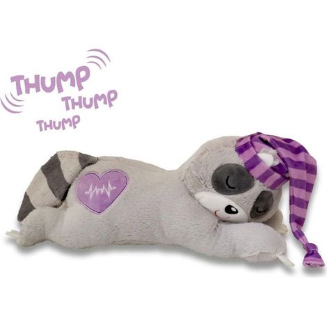Gioco peluche HEART BEAT procione aiuta a ridurre l’ansia da separazione dalla mamma per cani