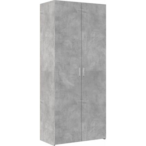 Credenza buffet cassettiera mobile contenitore organizer cucina soggiorno soggiorno alto 80 x 42,5 x 185 cm derivati del legno grigio 020034721