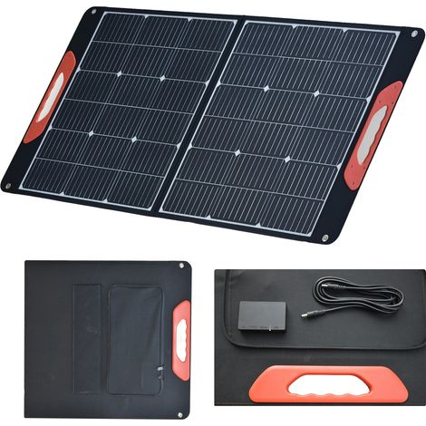 Panneau Solaire, Design Pliable Portable, Haute Efficacité, 1Pcs 100W Panneau (1/2)