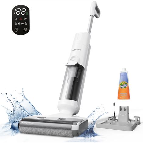 Aspirapolvere Senza Fili PROSCENIC F10 Ultra 60 Minuti - 350W 20000 Pa - Per Pavimenti Asciutti e Umidi- Spazzola per Bordi Stretti - Serbatoio 1.3L
