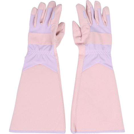 Gants De Jardinage - Manchettes Longues Élastiques - Matière Microfibre Renforcée - Conception Ergonomique - Pour Taille Et Plantation - Par 2 (1/5)