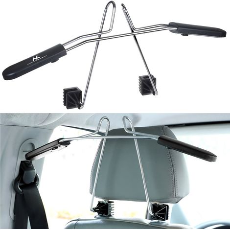 Porte-vêtements de voiture, support d'appui-tête réglable, Maclean MC-870 (1/5)