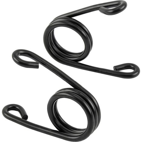 CSPARKV 2 Stück Motorrad-Sattelfedern, Sitzfedern für Solo-Sitze, für Motorrad-Bobber-Sitz, Motorrad-Zubehör (schwarz) (1/4)