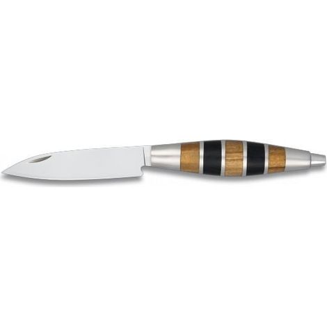 Razor Albainox Con Mango Alluminio e legno e lama in acciaio inox 8.2 Cm Include 19100 Caso 19100 Case