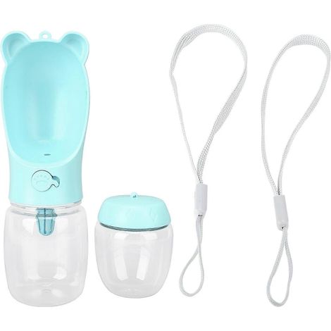 Hunde-Trinkflasche mit integriertem Napf, multifunktionaler, tragbarer Wasserspender für Spaziergänge, Wanderungen und Reisen im Freien, Haustiernapf, praktisches Zubehör (1/5)