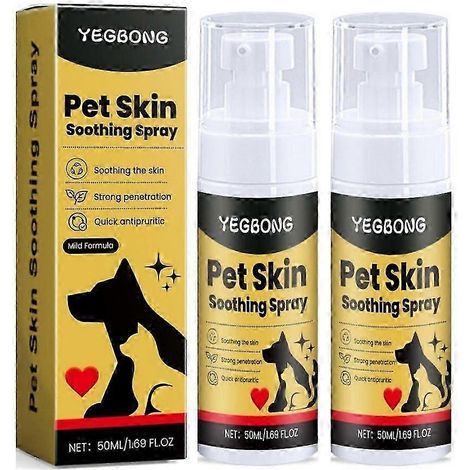 Pet Skin Spray Dog&Cat Skin Care Spray,Soothing Spray Cleansing & Softening (1/5)