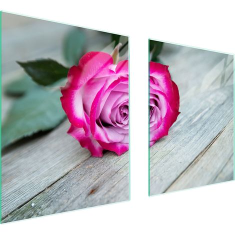 PIASTRA PROTETTIVA IN VETRO PER STUFA 85x52 ROSA (1/5)