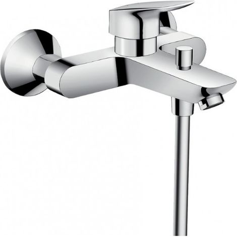 Mezclador monomando exterior para bañera en latón cromado - Hansgrohe Logis