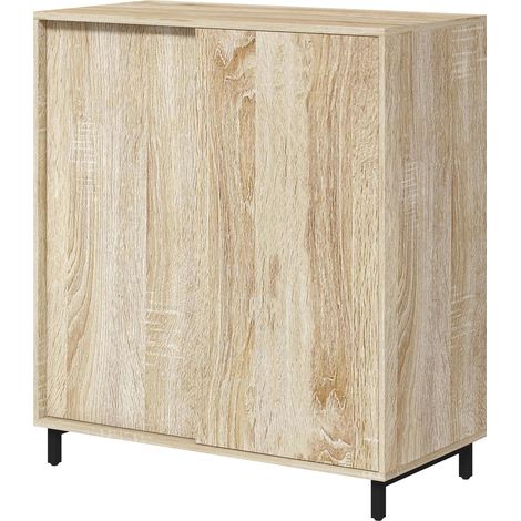 Étagère à chaussures 4 niveaux, réglable, en aggloméré et acier, capacité 12 paires, 80 x 40 x 93 cm (1/5)