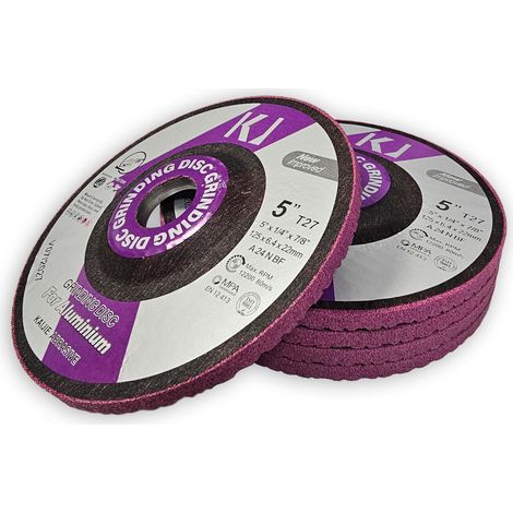 Disques a meuler 125x6.4x22 pour aluminium,metaux non-ferreux - 5 pcs (1/3)