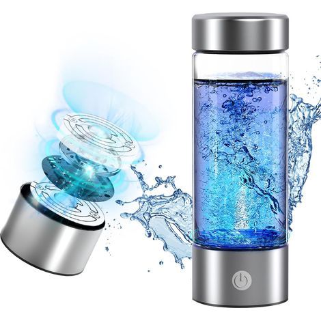 Bouteille d'eau hydrogène, générateur d'eau hydrogène 420 ml, utilisant les technologies SPE et PEM, une tasse d'eau riche en hydrogène en trois minutes, adaptée pour le sport, le voyages . (1/5)