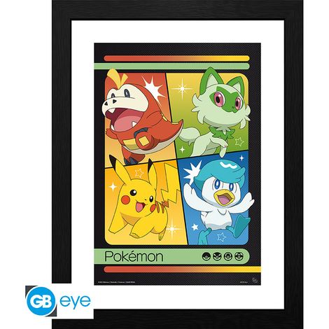 Scarlet & Violet Starters Framed Print - 30.5 x 40.6 cm