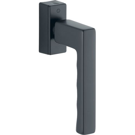 Hoppe – Poignée de fenêtre toulon SecuForte – Vis 35 + 40 mm – Dépassement 20 à 30 mm – Décor noir mat – Béquille avec verrouillage automatique - ud9024
