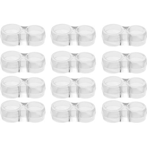 Protection poignee porte - lot de 12 protège poignée porte double transparents et protege mur pour poignée de fenêtre pour protéger contre les marques (1/5)