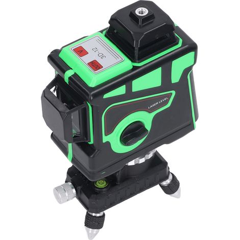 Laser-Nivelliergerät mit 12 Linien, grünem Strahl, hoher Sichtbarkeit, Schutzart IP54, 3D-Präzisions-Selbstnivellierungswerkzeug, 100–240 V, EU-Stecker (1/5)