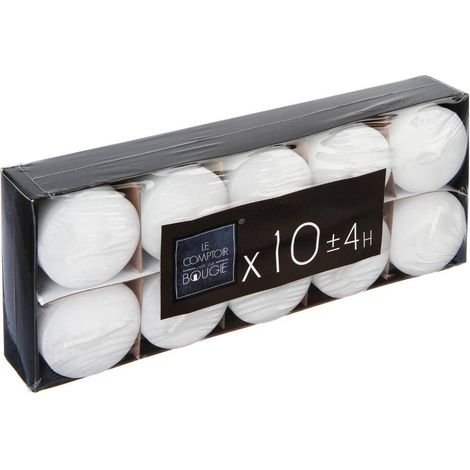 10 velas - blancas - 330g - Atmosphera créateur d'intérieur (1/3)