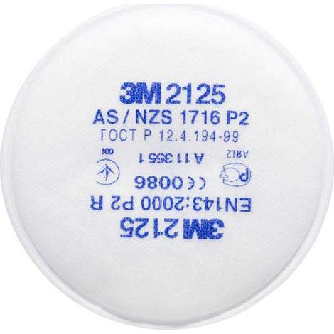 3M Filtri Antipolvere 2125 - Protezione FFP2 - 2 Pezzi