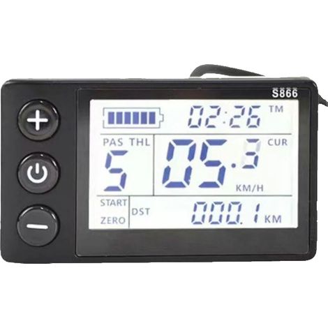 Smart LCD-Display, wasserdichtes Design, einfache Installation, schwarz (1/2)